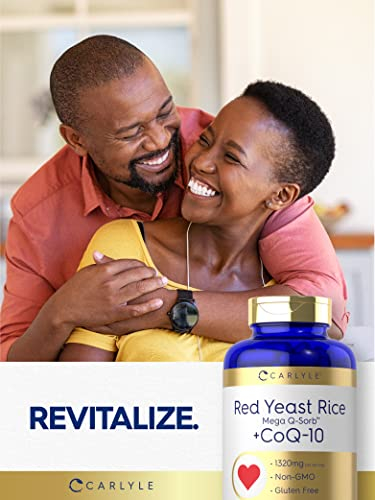 Foto 7 pulgar | Complemente El Arroz De Levadura Roja Carlyle Con Coq10, 1320 Mg, 180 Cápsulas - Venta Internacional.