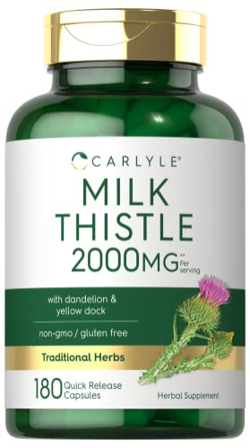Foto 1 | Suplemento Carlyle Milk Thistle 2000 Mg 180 Cápsulas - Venta Internacional.