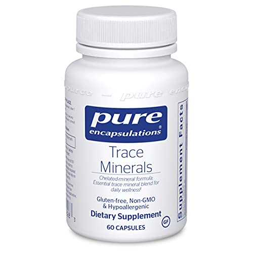 Suplemento Pure Encapsulations Trace Minerals, 60 Cápsulas - Venta Internacional.