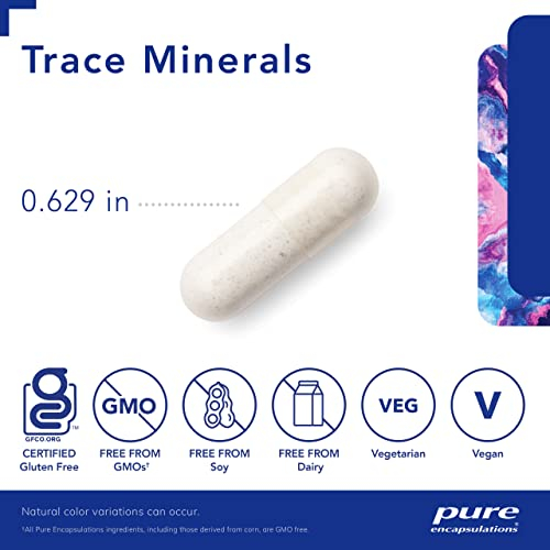 Foto 4 pulgar | Suplemento Pure Encapsulations Trace Minerals, 60 Cápsulas - Venta Internacional.