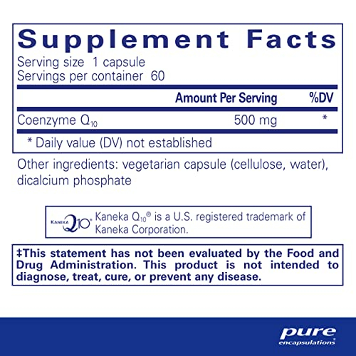 Foto 3 pulgar | Suplemento De 500 Mg De Coq10 De Pure Encapsulations Con 6 Antioxidantes - Venta Internacional.