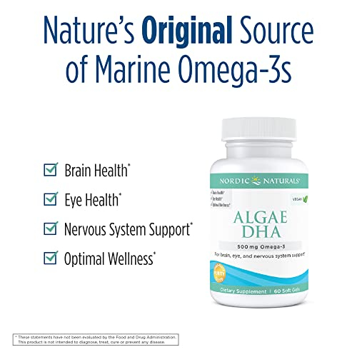 Foto 4 pulgar | Suplemento Nordic Naturals Algae Dha 500 Mg Omega-3 Dha 60 So - Venta Internacional.