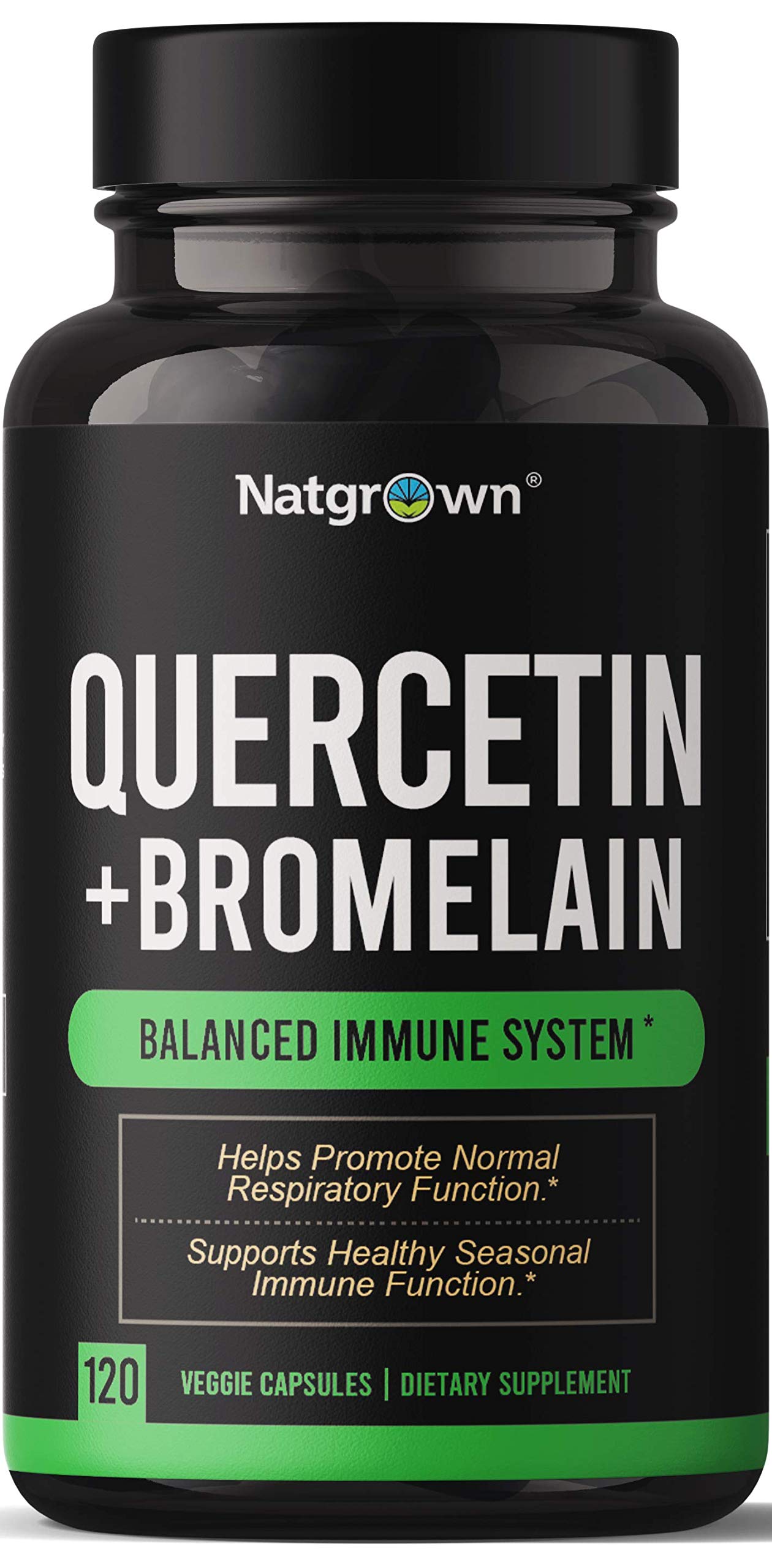 Foto 2 pulgar | Complemente 500 Mg De Quercetina De Natgrown Con 200 Mg De Bromelina - Venta Internacional.