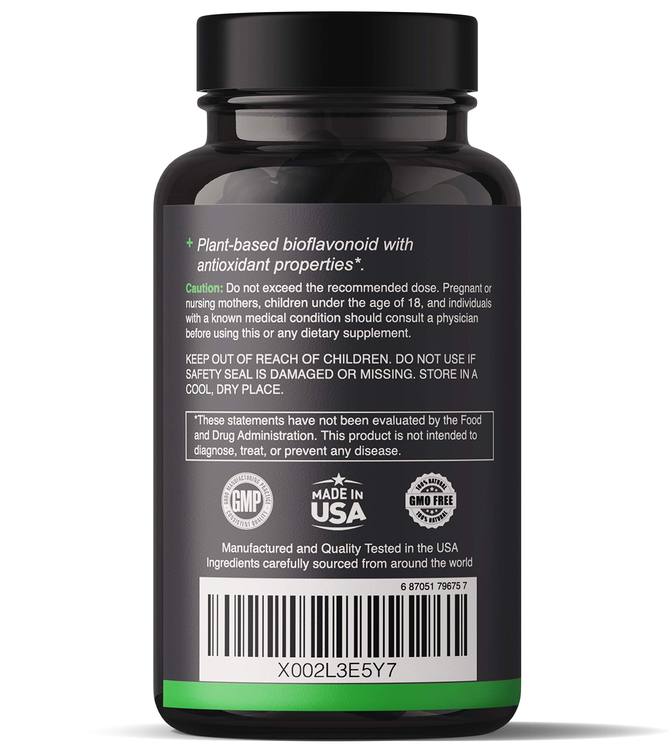 Foto 4 pulgar | Complemente 500 Mg De Quercetina De Natgrown Con 200 Mg De Bromelina - Venta Internacional.