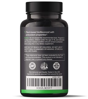 Foto 3 | Complemente 500 Mg De Quercetina De Natgrown Con 200 Mg De Bromelina - Venta Internacional.