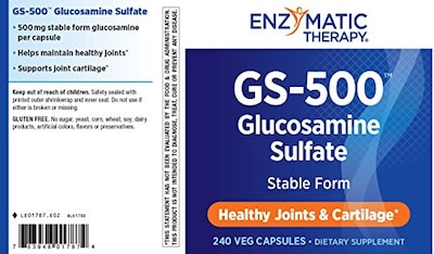 Foto 3 | Suplemento Nature's Way Gs-500 De Sulfato De Glucosamina 500 Mg 240 - Venta Internacional.