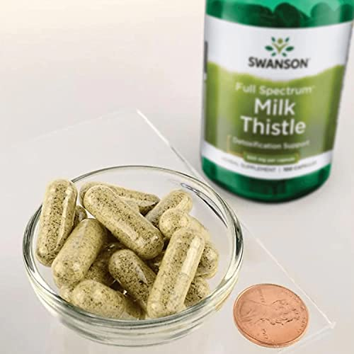 Foto 5 pulgar | Suplemento Swanson Milk Thistle-herbal Hígado Support 100 Cápsulas - Venta Internacional.