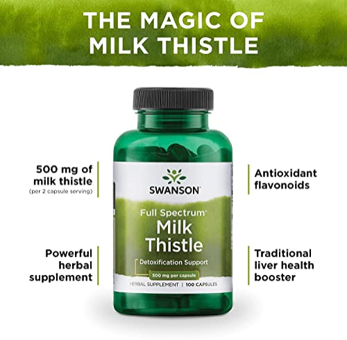 Foto 6 | Suplemento Swanson Milk Thistle-herbal Hígado Support 100 Cápsulas - Venta Internacional.