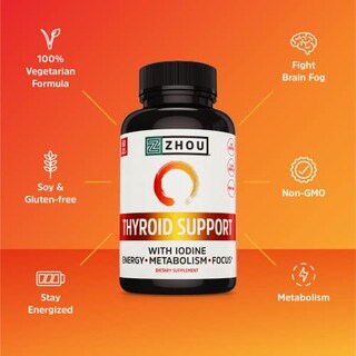 Foto 4 | Suplemento Zhou Thyroid Support Complex 60 Cápsulas - Venta Internacional.