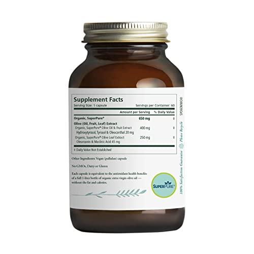 Foto 2 | Suplemento Pure Synergy Superpure De Extracto De Oliva 60 Cápsulas - Venta Internacional.