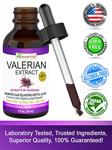 Foto 5 pulgar | Suplemento Elp Essential: Extracto De Raíz De Valeriana, 60 Ml, Azúcar Fr - Venta Internacional.