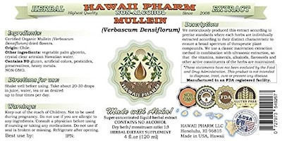 Foto 2 | Suplemento Hawaiipharm De Extracto De Gordolobo Sin Alcohol, 60 Ml - Venta Internacional.