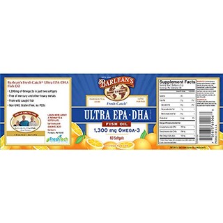 Foto 2 | Complementa El Aceite De Pescado Fresh Catch Ultra Epa-dha 1300 De Barlean - Venta Internacional.
