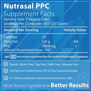 Foto 2 | Suplemento De Colina Nutrasal Phoschol Ppc 600 Mg 120 Cápsulas - Venta Internacional.