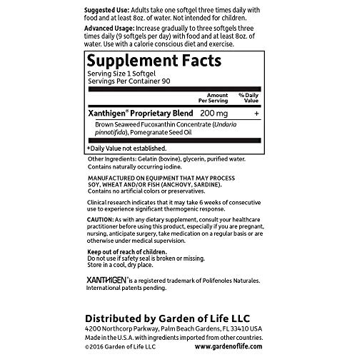 Foto 5 pulgar | Suplemento Garden Of Life Fucothin, Píldora Dietética, Para Bajar De Peso - Venta Internacional.