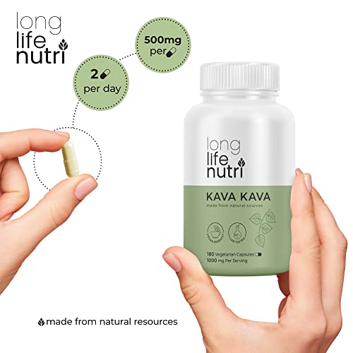 Foto 7 pulgar | Suplementos Longlifenutri, Extracto De Kava Y Kava, 1000 Mg, 180 Cápsulas - Venta Internacional.