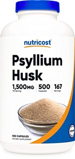 Foto 1 | Suplemento Nutricost Psyllium Husk 1500 Mg 500 Cápsulas - Venta Internacional.