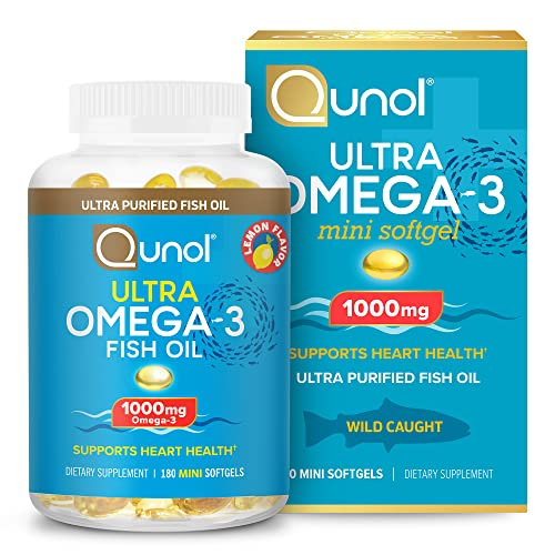 Foto 2 pulgar | Suplementos De Aceite De Pescado Qunol Omega 3 1000 Mg De Epa + Dha 180 Mini - Venta Internacional.