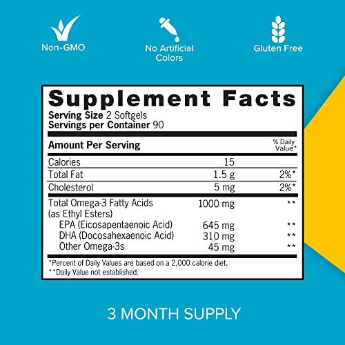 Foto 3 pulgar | Suplementos De Aceite De Pescado Qunol Omega 3 1000 Mg De Epa + Dha 180 Mini - Venta Internacional.