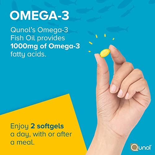 Foto 5 pulgar | Suplementos De Aceite De Pescado Qunol Omega 3 1000 Mg De Epa + Dha 180 Mini - Venta Internacional.