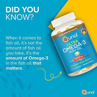 Foto 5 | Suplementos De Aceite De Pescado Qunol Omega 3 1000 Mg De Epa + Dha 180 Mini - Venta Internacional.