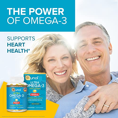 Foto 8 pulgar | Suplementos De Aceite De Pescado Qunol Omega 3 1000 Mg De Epa + Dha 180 Mini - Venta Internacional.