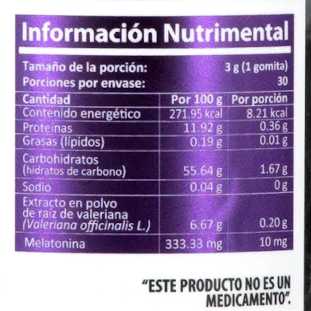Foto 2 | Valeriana Melatonina Uva 30 Gomitas Natural Health Gumi