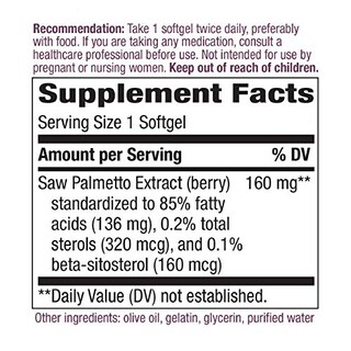 Foto 3 | Suplemento De Extracto De Palma Enana Americana De Nature's Way, 160 Mg, 120 G - Venta Internacional.
