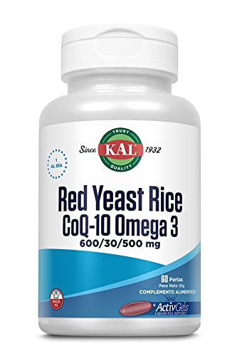 Foto 2 pulgar | Suplemento Kal de Arroz de Levadura Roja COQ10 Omega 3 - 60 Cápsulas Blandas - Venta Internacional