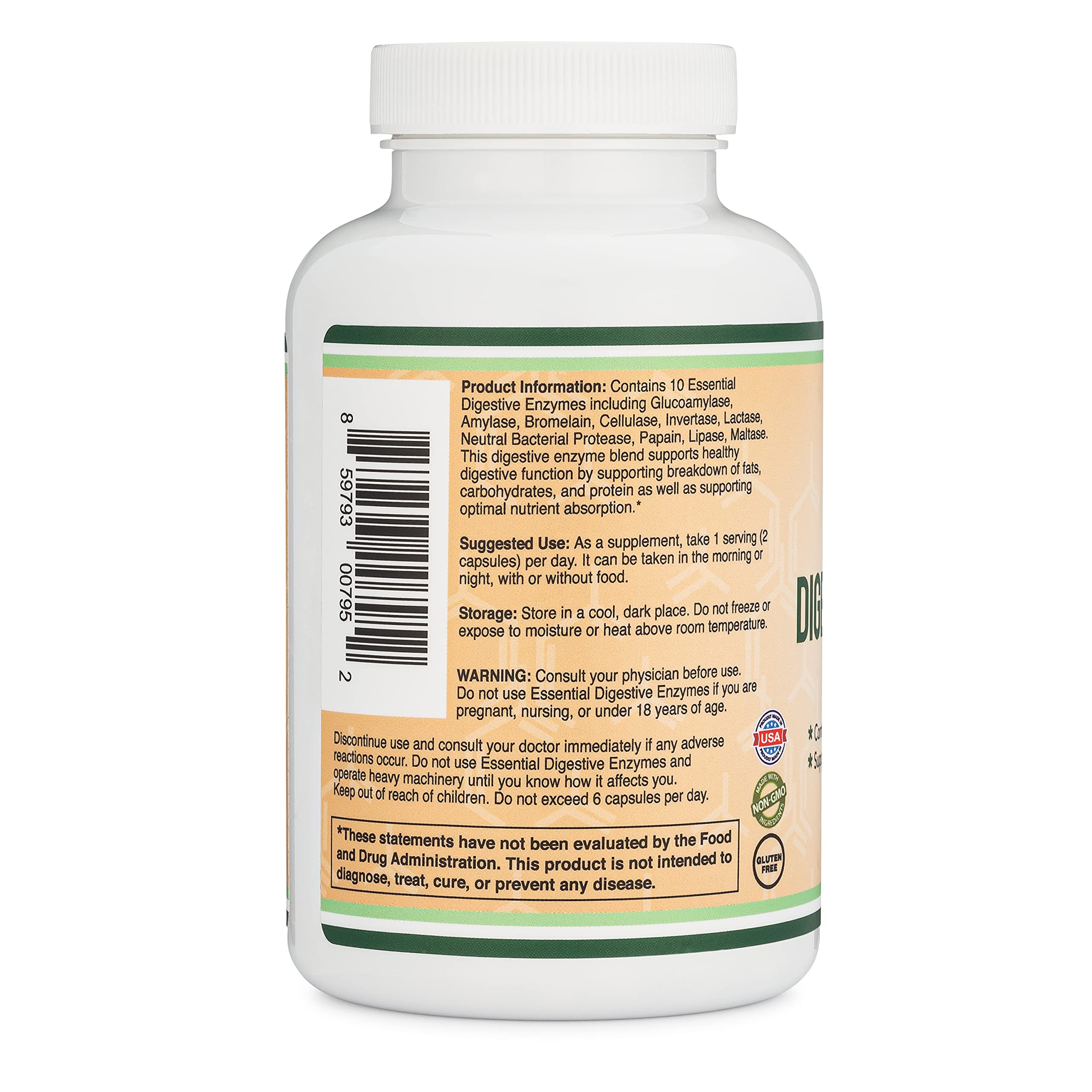 Foto 4 pulgar | Suplementos de Enzimas Digestivas Double Wood Vitazyme 800 mg - Venta Internacional