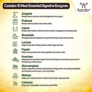 Foto 7 | Suplementos de Enzimas Digestivas Double Wood Vitazyme 800 mg - Venta Internacional