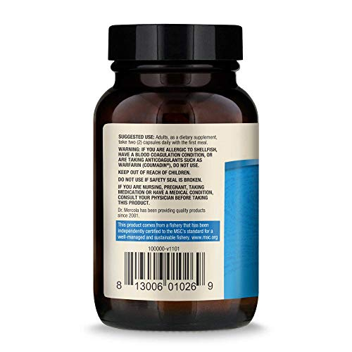 Foto 3 pulgar | Suplemento De Aceite De Krill Antártico Dr. Mercola 60 Cápsulas - Venta Internacional.