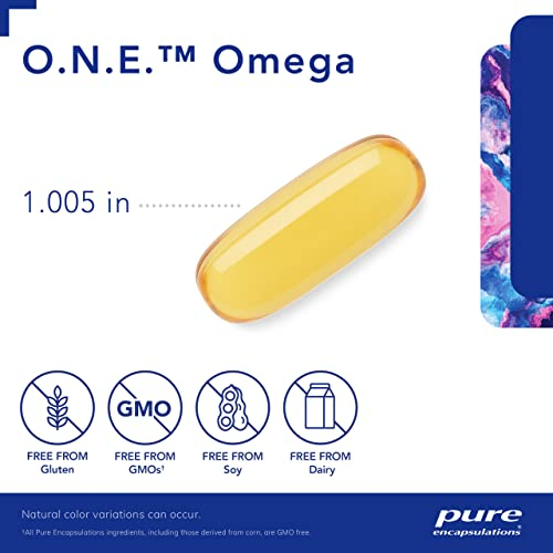 Foto 4 pulgar | Cápsulas De Gelatina Blanda Supplement Pure Encapsulations O.n.e. Omega 60 - Venta Internacional.