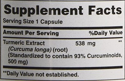 Foto 2 | Suplemento De Cúrcuma Nature's Bounty 538 Mg 45 Cápsulas - Venta Internacional.