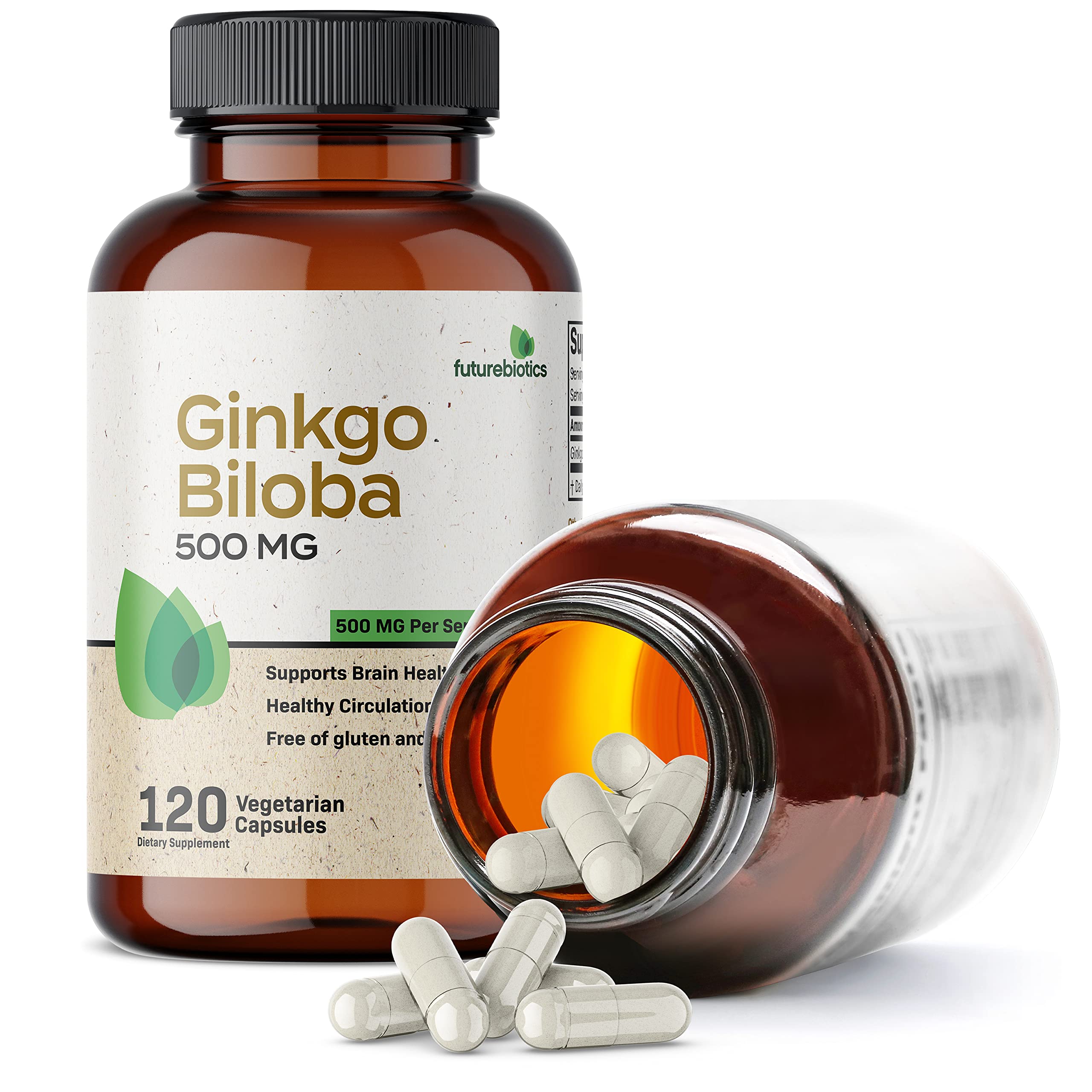 Foto 4 pulgar | Suplemento Futurebiotics Ginkgo Biloba 500 Mg Extra Strength - Venta Internacional.