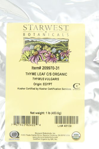 Foto 3 pulgar | Herbs Starwest Botanicals, Bolsa Orgánica Cortada En Hojas De Tomillo, 454 G - Venta Internacional.