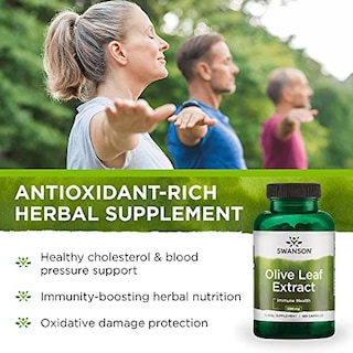 Foto 4 | Suplemento De Extracto De Hoja De Olivo De Swanson, 500 Mg, Cápsulas X120 - Venta Internacional.