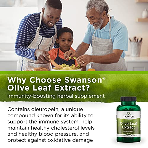 Foto 7 pulgar | Suplemento De Extracto De Hoja De Olivo De Swanson, 500 Mg, Cápsulas X120 - Venta Internacional.