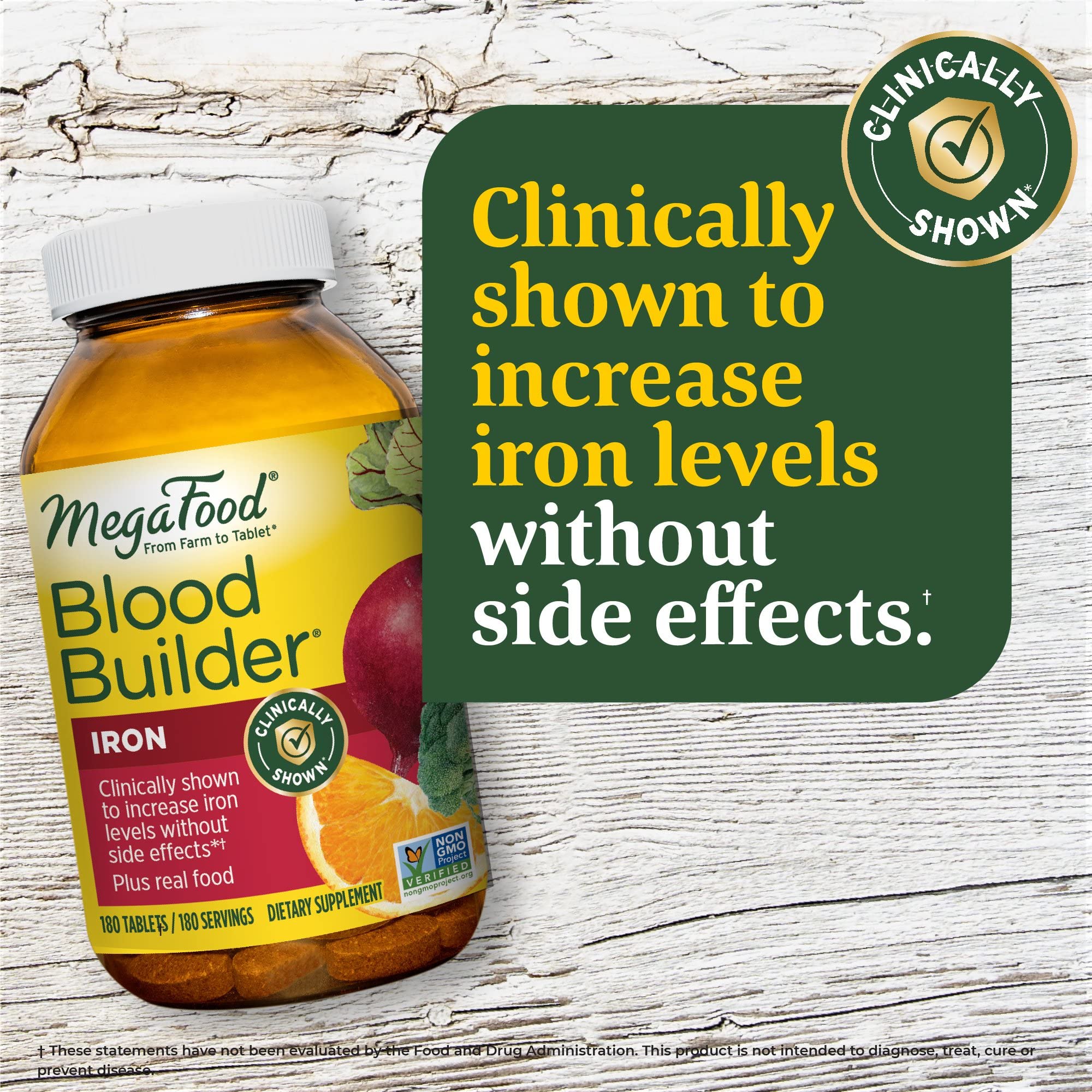Foto 5 pulgar | Suplemento De Hierro Megafood Blood Builder 180 Comprimidos - Venta Internacional.