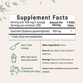 Foto 2 | Suplemento De Microingredientes En Polvo De Dihidrato De Quercetina, 100 G - Venta Internacional.