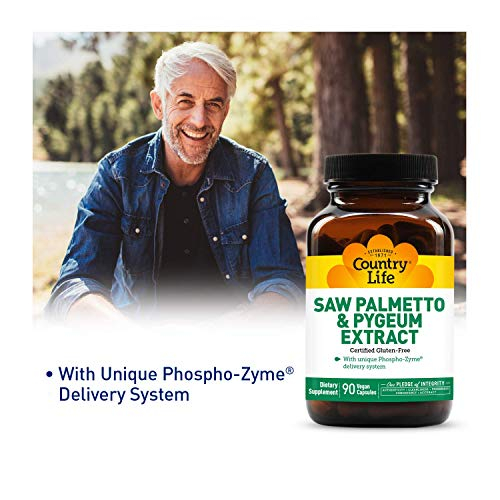 Foto 6 pulgar | Suplemento Country Life Saw Palmetto Y Pygeum 90 Comprimidos - Venta Internacional.