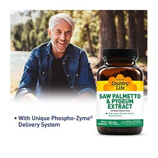Foto 5 | Suplemento Country Life Saw Palmetto Y Pygeum 90 Comprimidos - Venta Internacional.