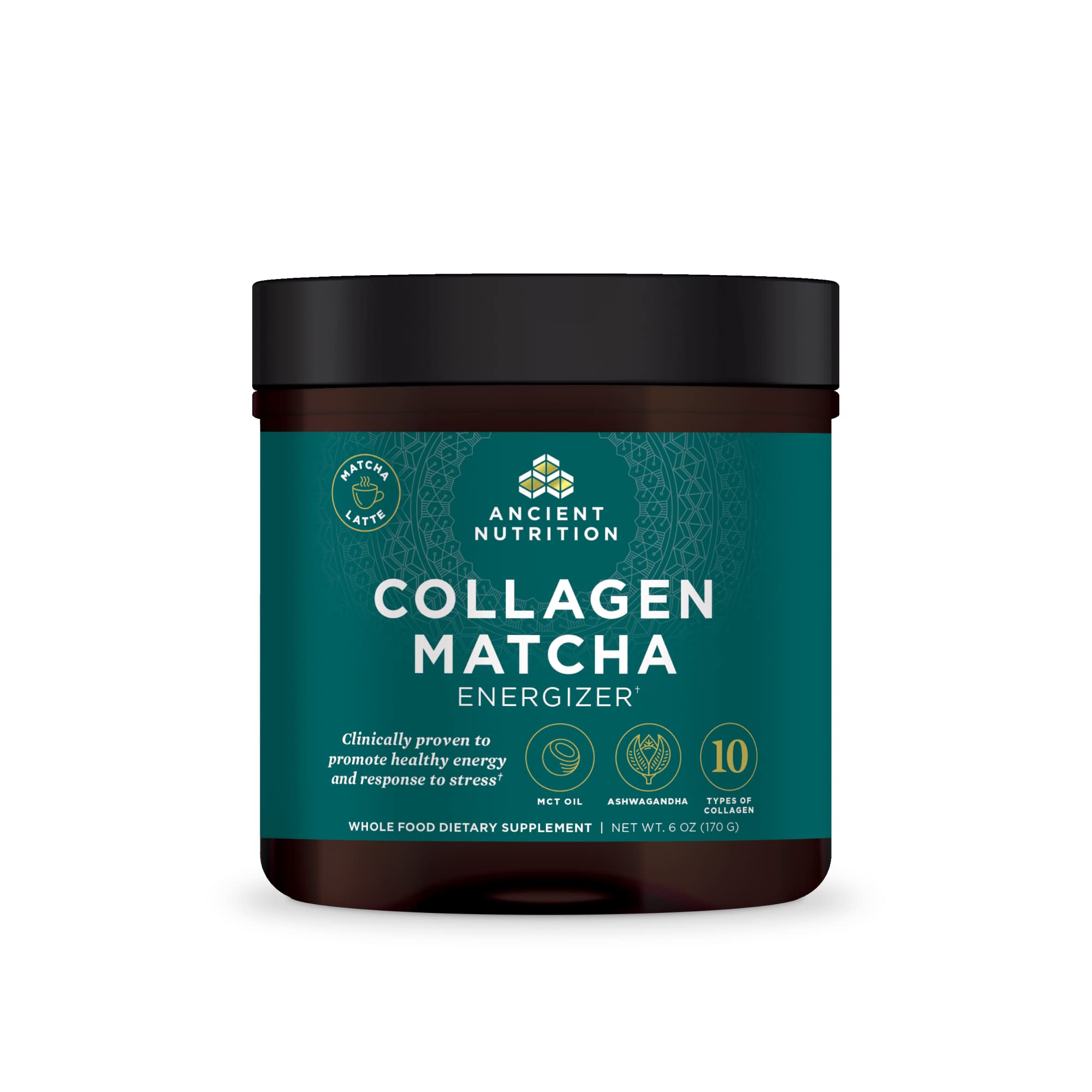 Foto 2 pulgar | Matcha En Polvo Ancient Nutrition Collagen M Con 33 Mg De Cafeína - Venta Internacional.