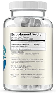Foto 3 | Suplemento Clearformulas Coq10 400 Mg 200 Cápsulas Para El Corazón - Venta Internacional.