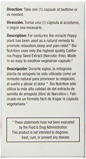 Foto 2 | Suplemento Bio Nutrition California Poppy Vegi-caps 60 Unidades - Venta Internacional.