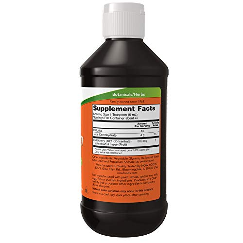 Foto 2 | Suplemento Now Líquido De Saúco 500 Mg 10:1 Concentrado 240 Ml - Venta Internacional.