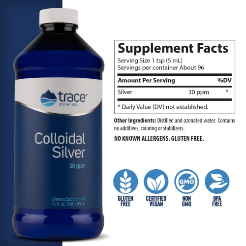 Foto 5 | Suplemento De Oligoelementos De Plata Coloidal Vegana, 473 Ml, 30 Ppm - Venta Internacional.