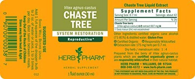 Foto 6 | Extracto Líquido Herb Pharm Chaste Tree, 30 Ml, Soporte Femenino - Venta Internacional.