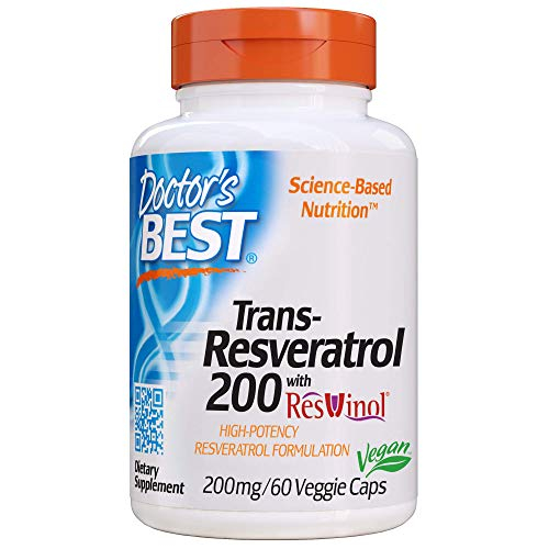 Suplemento Doctor's Best Trans-resveratrol 200 Mg 60 Vegano - Venta Internacional.