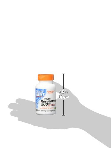 Foto 4 pulgar | Suplemento Doctor's Best Trans-resveratrol 200 Mg 60 Vegano - Venta Internacional.